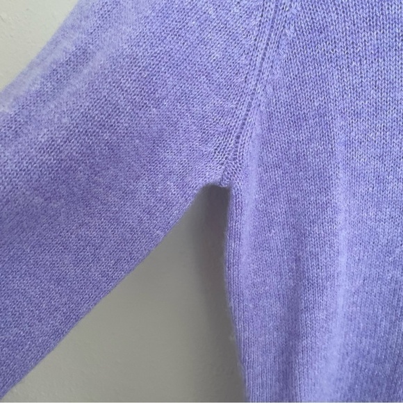 Claudia Nichole | cashmere nautical print lavender crewneck sweater, size small - Picture 9 of 15